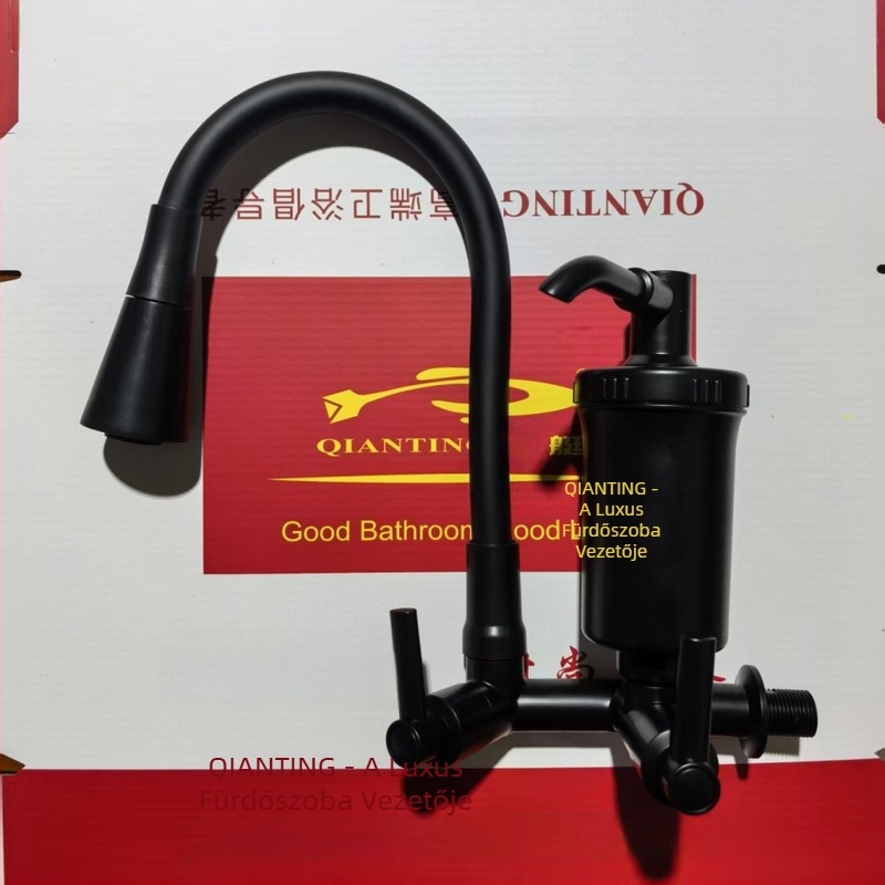 QT9936 konyhai mosogató keverőcsap, falba épített kivitel, ABS anyag, 10–80°C működési tartomány