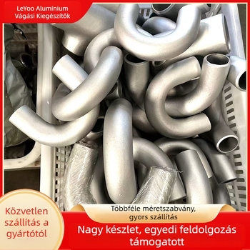 Alumínium ívcsőidom, seamless hegesztés, falvastagság 2–20 mm, egyéni átmérő, 90° és 45°