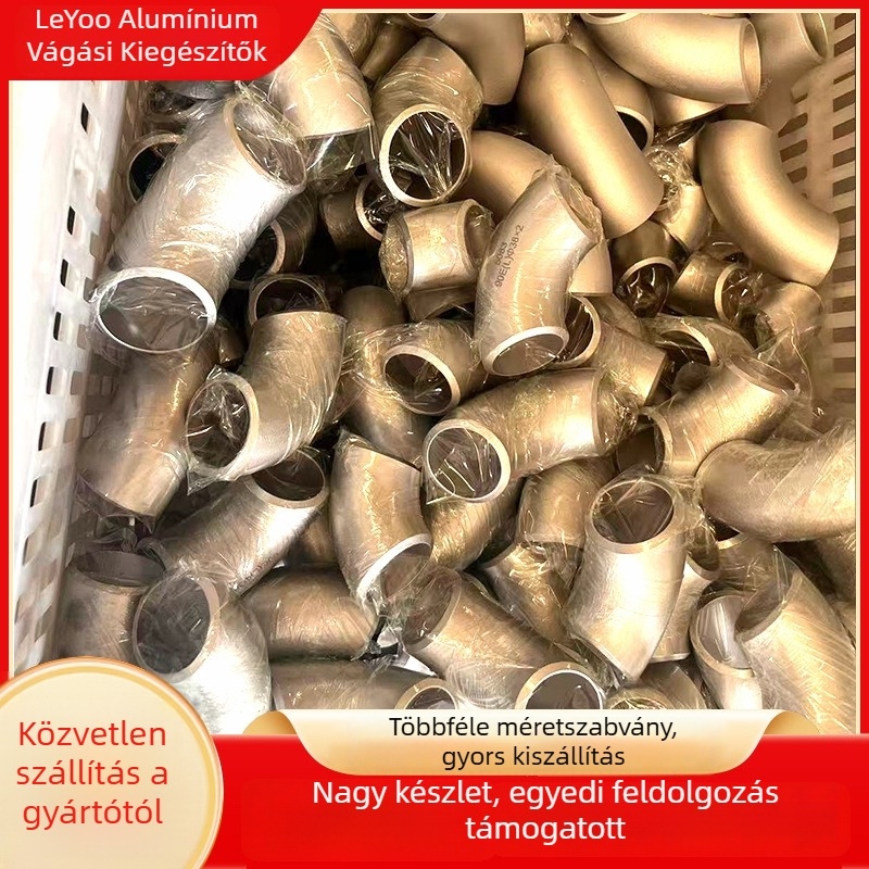 Alumínium ívcsőidom, seamless hegesztés, falvastagság 2–20 mm, egyéni átmérő, 90° és 45°