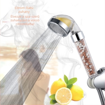 Aromaterápiás zuhanyfej – eső funkció, ABS, menetes szerelés, 0–90°C, 0–6 MPa