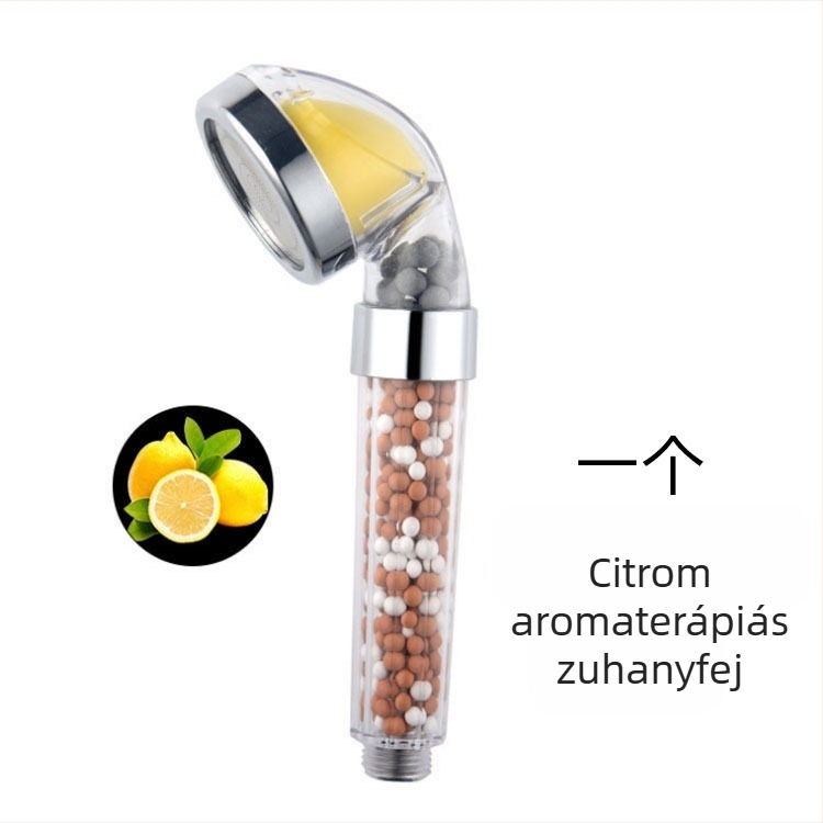Aromaterápiás zuhanyfej – eső funkció, ABS, menetes szerelés, 0–90°C, 0–6 MPa