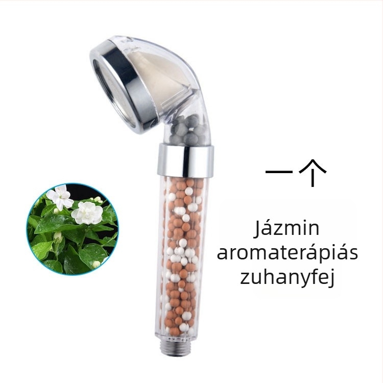 Aromaterápiás zuhanyfej – eső funkció, ABS, menetes szerelés, 0–90°C, 0–6 MPa