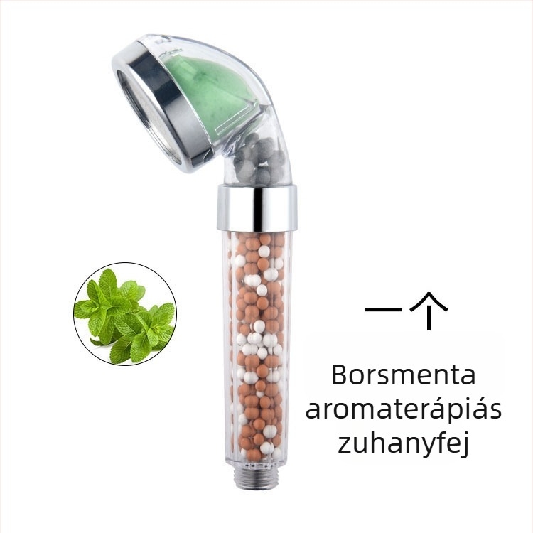 Aromaterápiás zuhanyfej – eső funkció, ABS, menetes szerelés, 0–90°C, 0–6 MPa