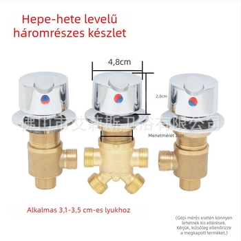 Kád keverőcsap réz testtel; 0–100 °C működési hőmérséklet; névleges nyomás 1 MPa; kerámiás kazetta; függőleges telepítés