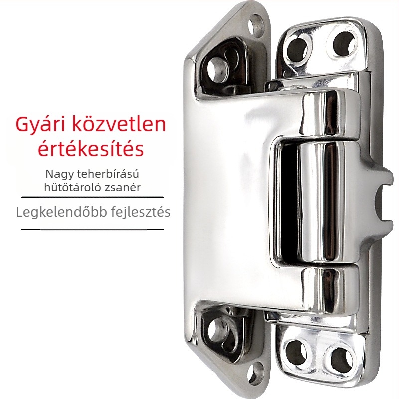 SK2-720 Rozsdamentes acél ajtópánt, ipari felhasználás – ajtóhoz sütők, hűtőkamrák, környezeti tesztkamrák és hajóajtókhoz (konvex ajtó)