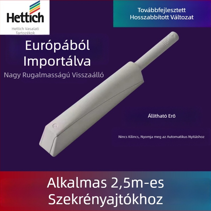 Mágneses érintőzár és visszacsapó mechanizmus gardróbszekrény ajtókhoz, modell P20, modern, minimalist stílus