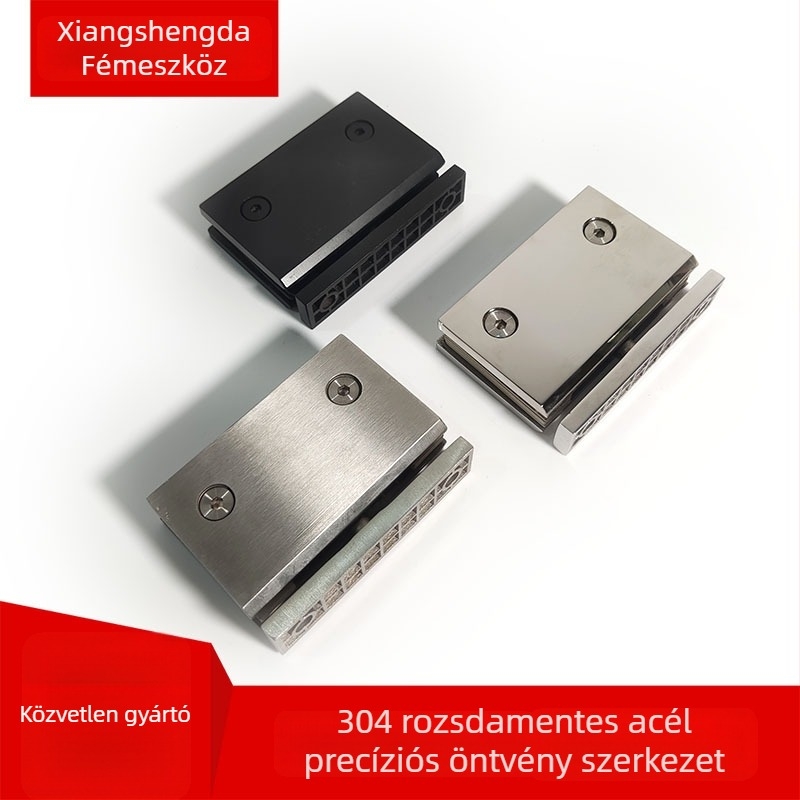 Rozsdamentes acél ajtópánt XSD-003; anyag: rozsdamentes acél; felületkezelés: kefézett vagy tükrözött; testreszabás: Igen