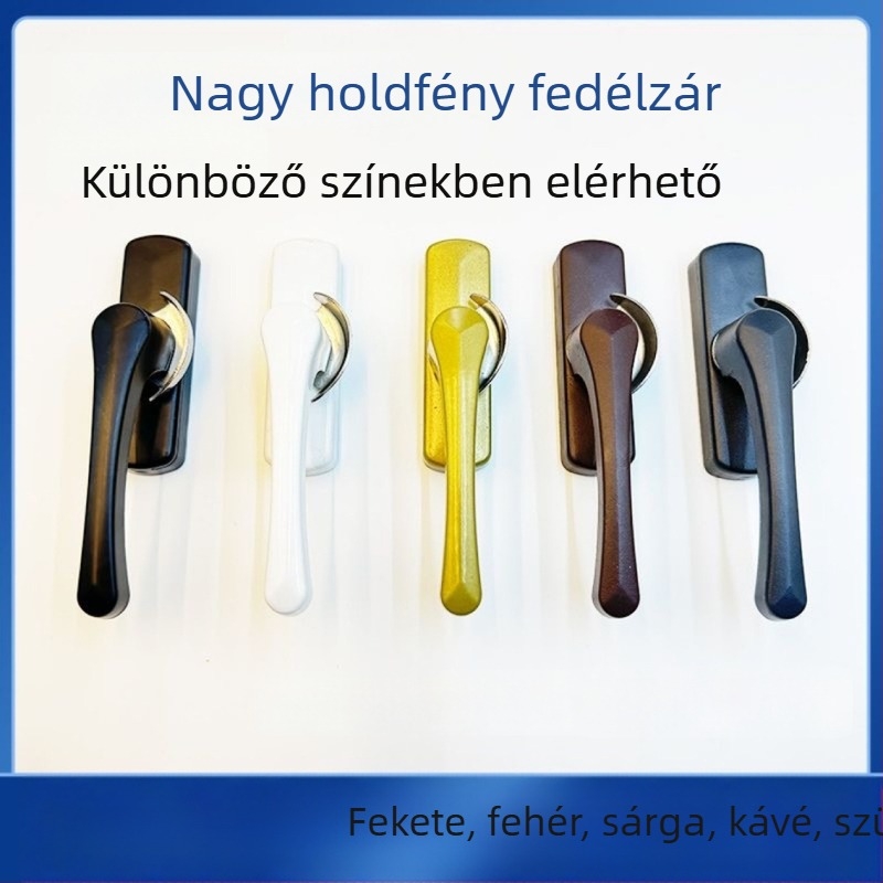 Félhold alakú zár LG-2004 | cinkötvözet | ajtók és ablakokhoz | modern és egyszerű stílus