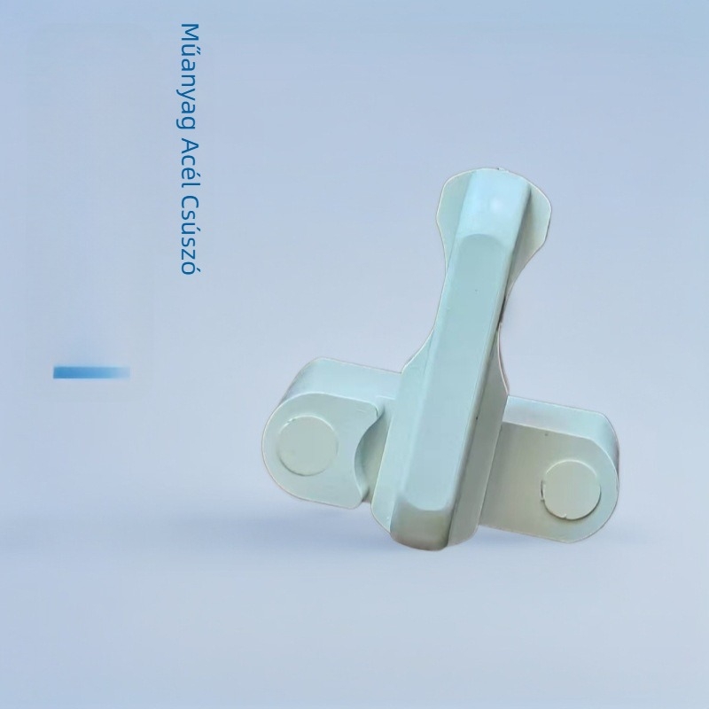 T alakú zár ablakokra, műanyag-fém konstrukció, lopás elleni zár, modern minimalista dizájn