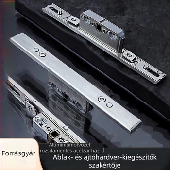 Crescent Zár LHD-88, Rozsdamentes acélból, Hőszigetelt alumínium ablakokhoz, Modern Minimalista Stílus