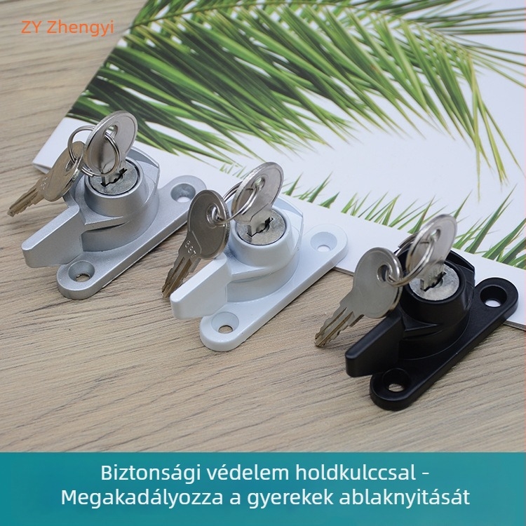 Félhold alakú zár kulccsal — Modell 04, Cinkötvözet, Márka Right, Modern Minimalizmus