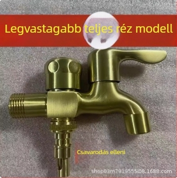 Réz anyagú csaptelep, egységkialakítás, kerámiás szeleptesttel, általános háztartási használatra