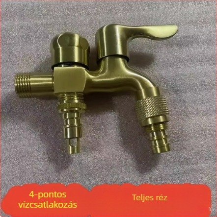 Réz anyagú csaptelep, egységkialakítás, kerámiás szeleptesttel, általános háztartási használatra