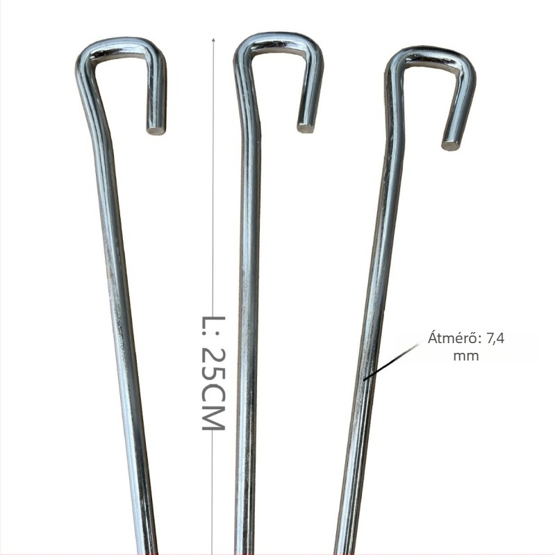 Sátor szegek Ø7.5 mm, Vas, elektroplatinált, 98 g, Márka HONGRUN