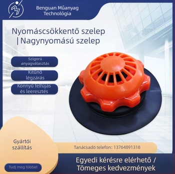 PVC nyomáscsökkentő szelep (PVC anyag; Crown márka; biztonságos nyomáscsökkentés)