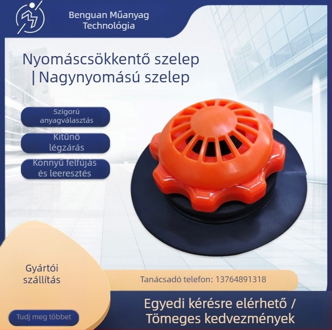 PVC nyomáscsökkentő szelep (PVC anyag; Crown márka; biztonságos nyomáscsökkentés)