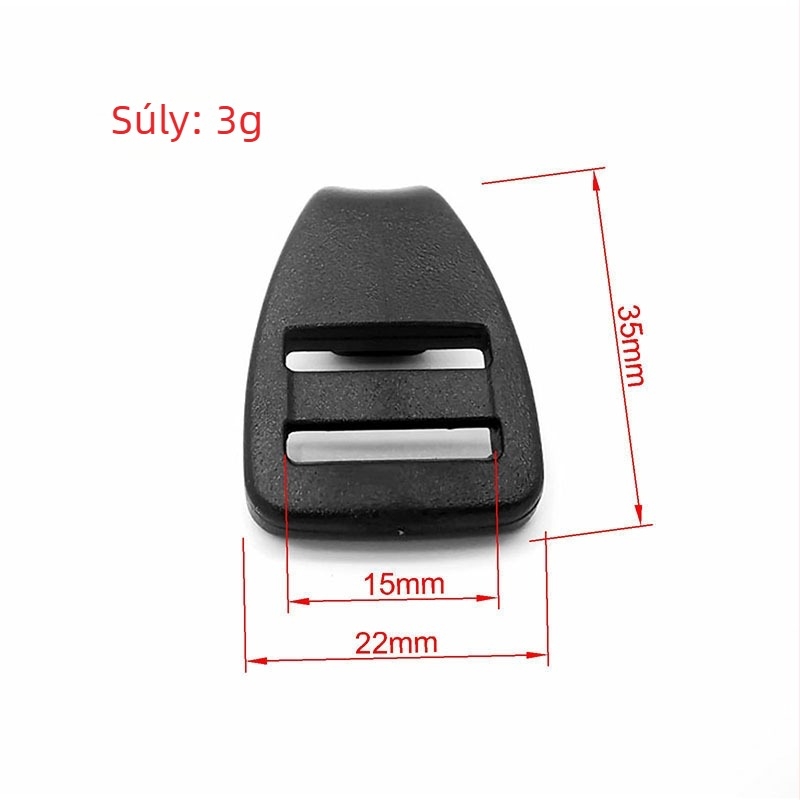 Mee POM műanyag csat és hevederzsinór-horgok hegymászó hátizsákokhoz és sátrakhoz — kopásálló poggyász-kiegészítő