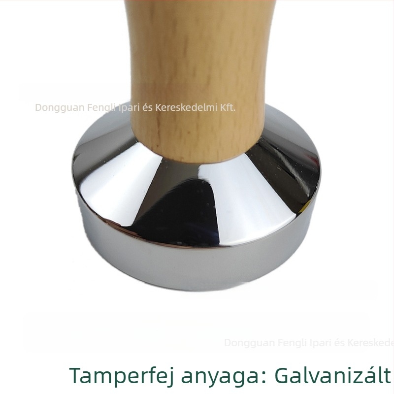 Tömörfa kávé tamper, 58×53 mm, bükkfa, fél-automata eszpresszóhoz
