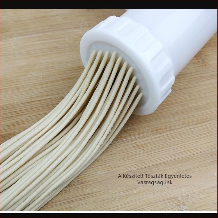 Noodle- és pasta-készítő gép kézi hajtással, kolbász töltő és DIY kolbász forma (háztartási használatra)