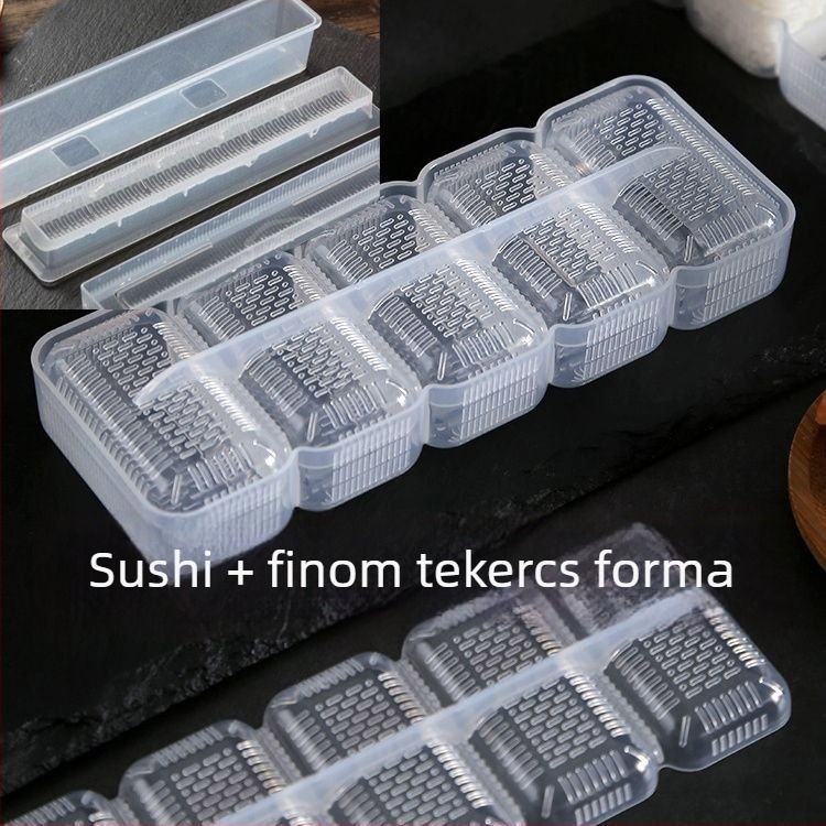 Öt részes DIY műanyag rizsgolyó-formázó készlet nori-sushihoz