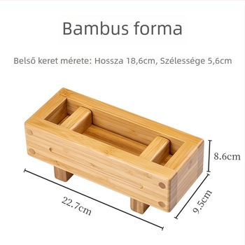 Kézi préselésű sushi forma – bambusz és fa anyagú DIY forma japán és koreai konyhához
