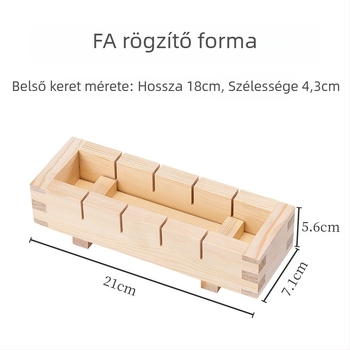 Kézi préselésű sushi forma – bambusz és fa anyagú DIY forma japán és koreai konyhához