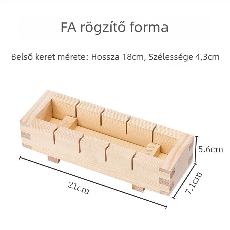 Kézi préselésű sushi forma – bambusz és fa anyagú DIY forma japán és koreai konyhához