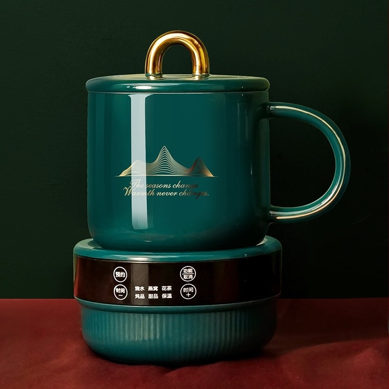 Mini egészséges elektromos bögre: 400W, 600 ml, alsó fűtés, automatikus kikapcsolás és túlmelegedés elleni védelem