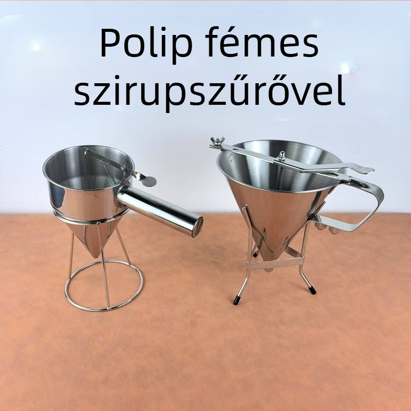 Rozsdamentes acélból készült kónikus tölcsér takoyakihoz – DIY forma, nyomtatott logó, Azelay Lai