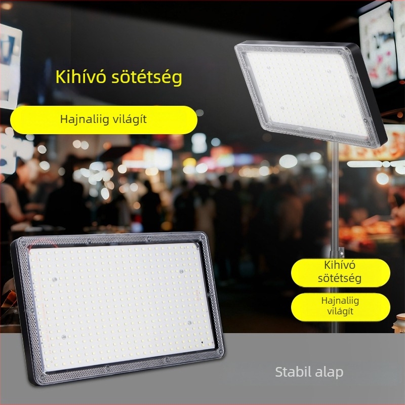 Újratölthető LED kemping lámpa utcai standokhoz, 432 LED-diódával, 150W, bemenet 5V/2A, kültéri erős világítás