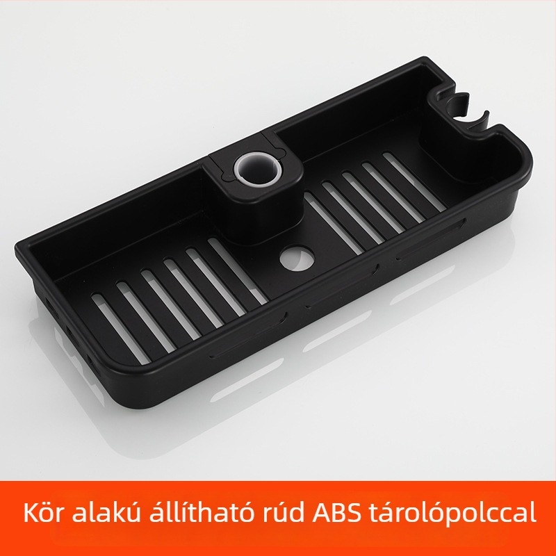 Kézi zuhannyal és tömlővel rendelkező zuhanyfej készlet – Top-Spray eső, rozsdamentes acél, forgó állvány