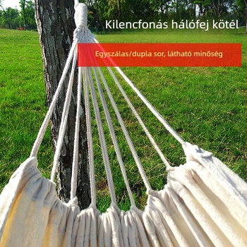 Kültéri vászon függőágy (Márka: Fuhua, Teherbírás: 200 kg, Súly: 1,5 kg)