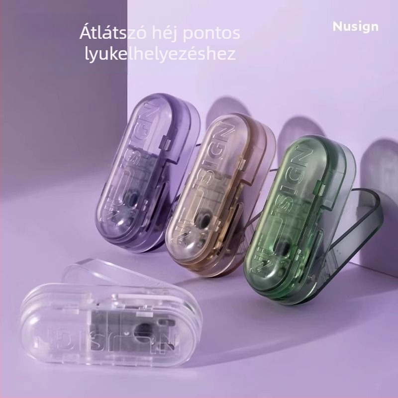 Deli NS088 Kézi egylyukas lyukasztó, 12 mm lyukasztási vastagság, hordozható jegy lyukasztó