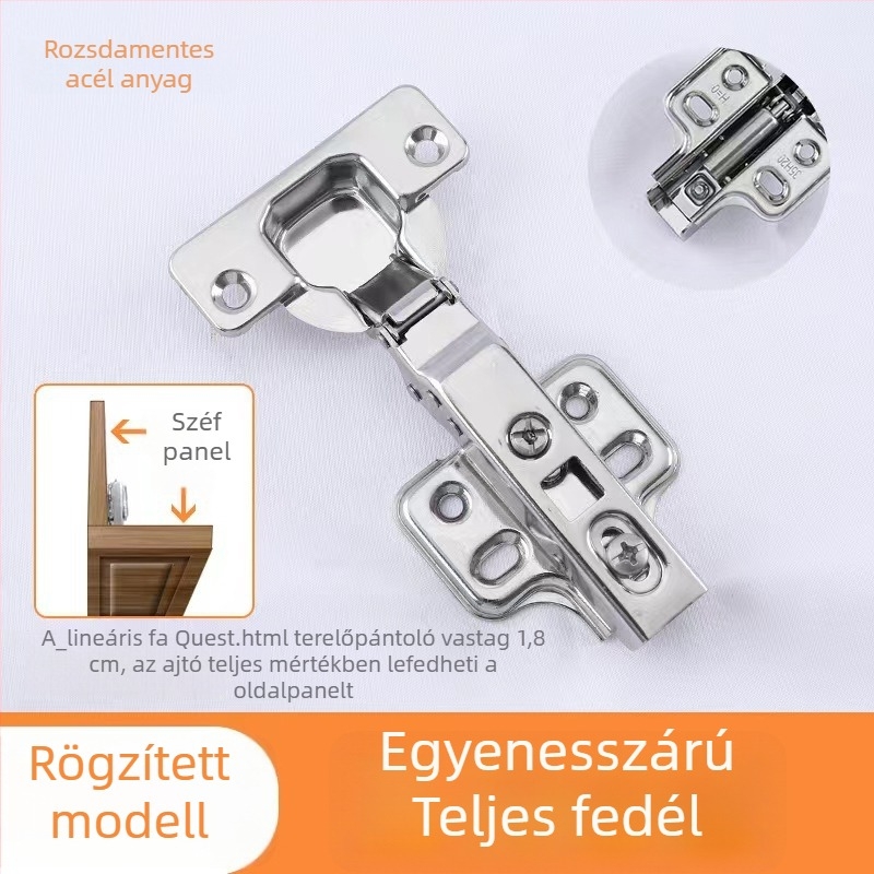 Leválasztható teljes fedésű csukló hidraulikus csillapítással, vastag oldalpanelehez, hidegen hengerelt acélból, sztancolási folyamat