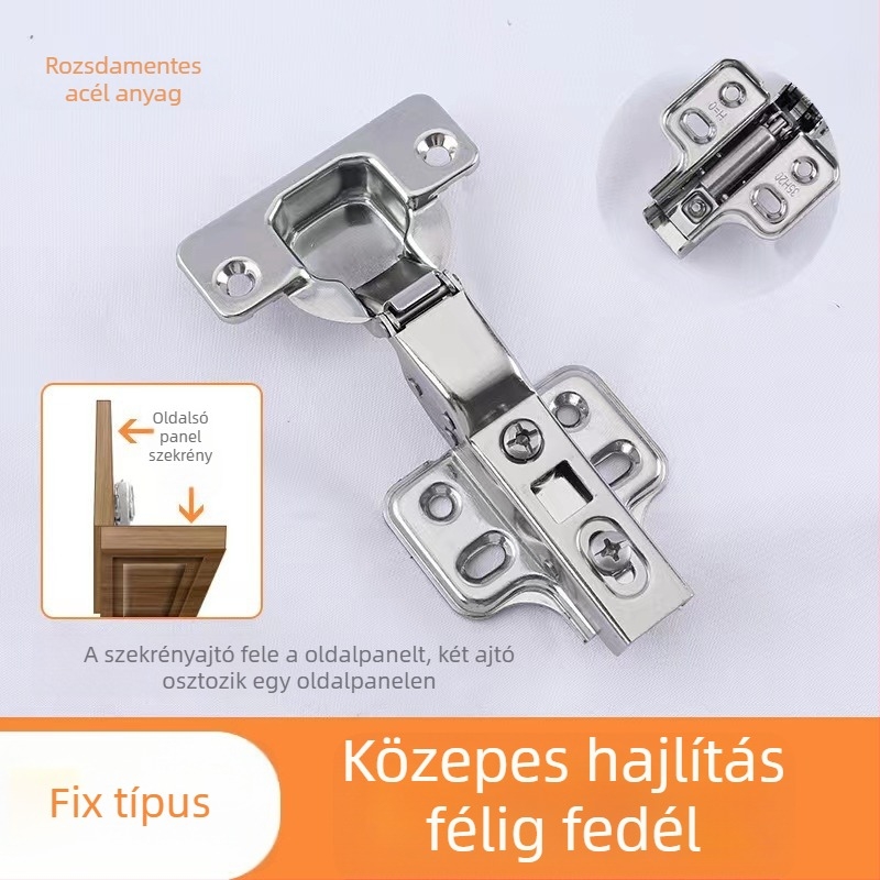Leválasztható teljes fedésű csukló hidraulikus csillapítással, vastag oldalpanelehez, hidegen hengerelt acélból, sztancolási folyamat