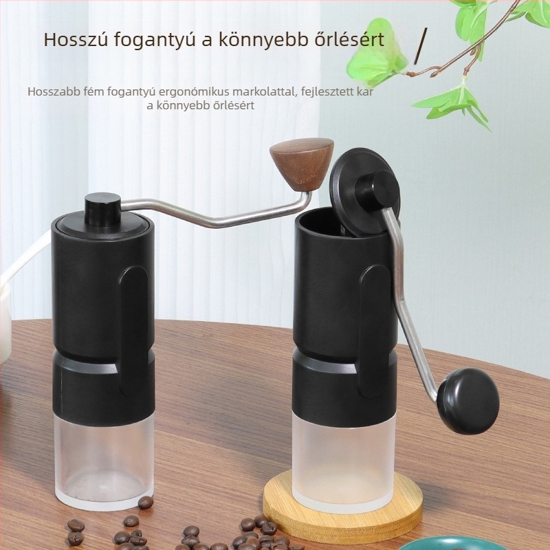 KDL kézi hajtású kávédaráló, modern minimalista kialakítás, 2023 ősz megjelenés, testreszabható.