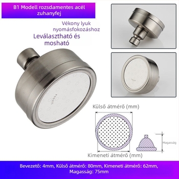 Zuhanyfej fürdőkádhoz – műanyag, Watermarks tanúsítvány, fürdőszobai kiegészítők, új kínai stílus
