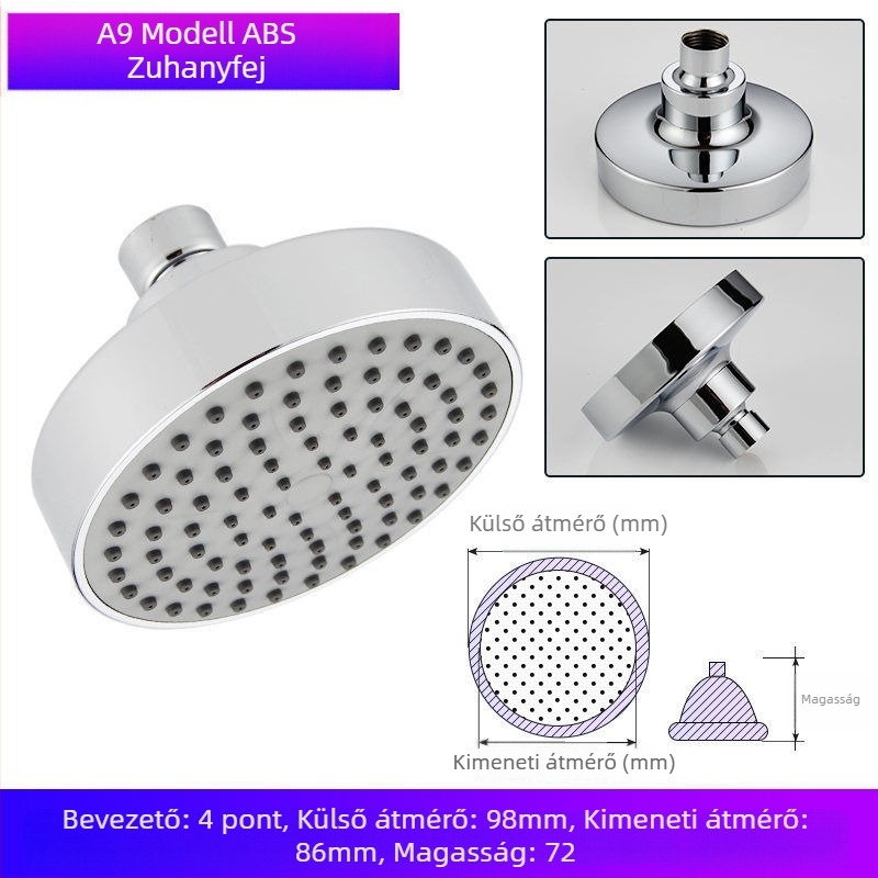 Zuhanyfej fürdőkádhoz – műanyag, Watermarks tanúsítvány, fürdőszobai kiegészítők, új kínai stílus