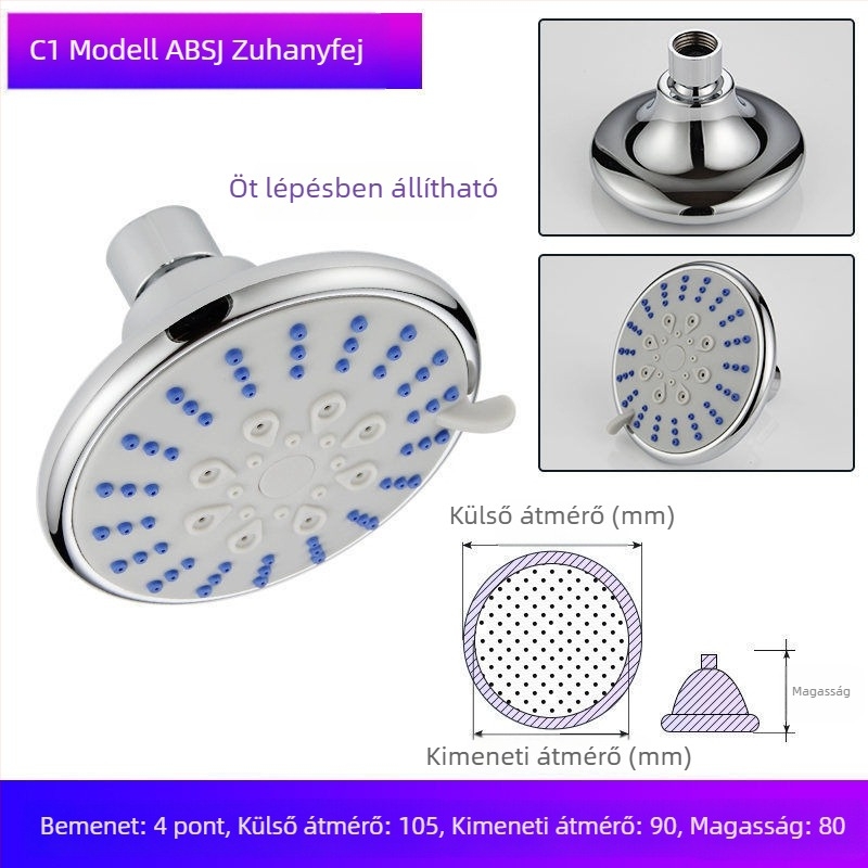Zuhanyfej fürdőkádhoz – műanyag, Watermarks tanúsítvány, fürdőszobai kiegészítők, új kínai stílus