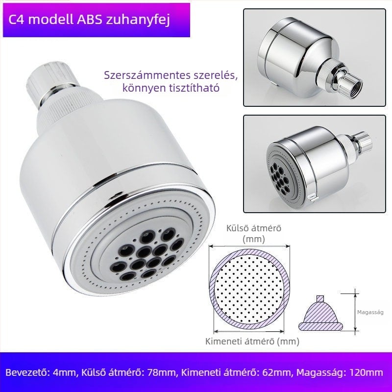 Zuhanyfej fürdőkádhoz – műanyag, Watermarks tanúsítvány, fürdőszobai kiegészítők, új kínai stílus