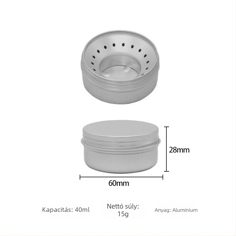 Önjáró rozsdamentes acél kempingtűzhely – Modell 0104, 80 g, 5+ fő számára, alkoholszettet tartalmaz