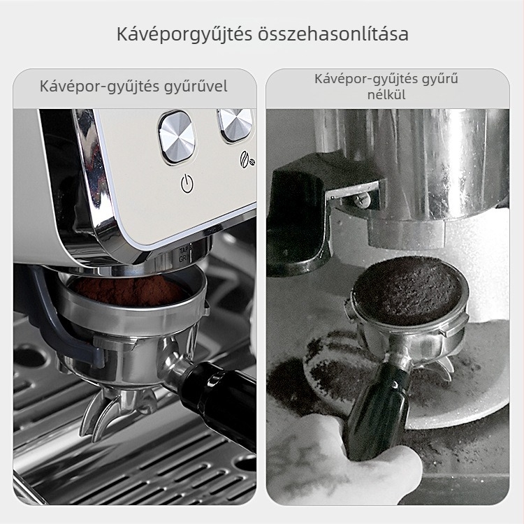 Kávépor összekötő gyűrű, alumínium, modern minimalista dizájn, automatikus működés, bárok, éttermek, otthonok, kávézók és intézmények számára