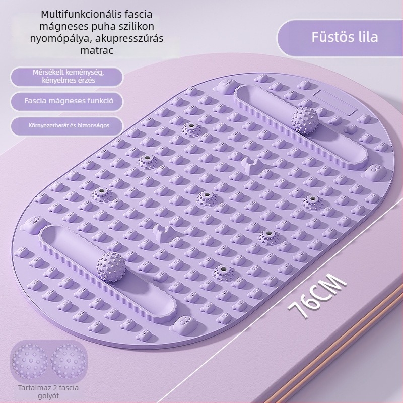Szilikon talpmasszázs matrac mágneses kövekkel a láb boltozatának és talpának masszírozásához, otthoni jóga | Márka Aideruipin