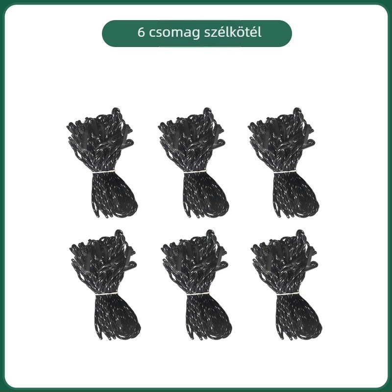 Heavenly Hope Vasból Készült Sátor- és Árnyékoló Kiegészítők — Megerősített Kettős Lyukú Kapocs a Huzalhoz, Fluoreszkáló Földcövek