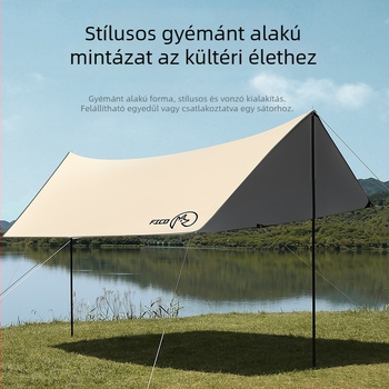 Kemping kanópsz sátor — ultra könnyű, Flying Fox, poliészter, vízálló 3000, négyszögletes