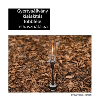 Yunzi kemping gáz gyertyás lámpa — izzólámpa, újratölthető energia, kültéri világítás