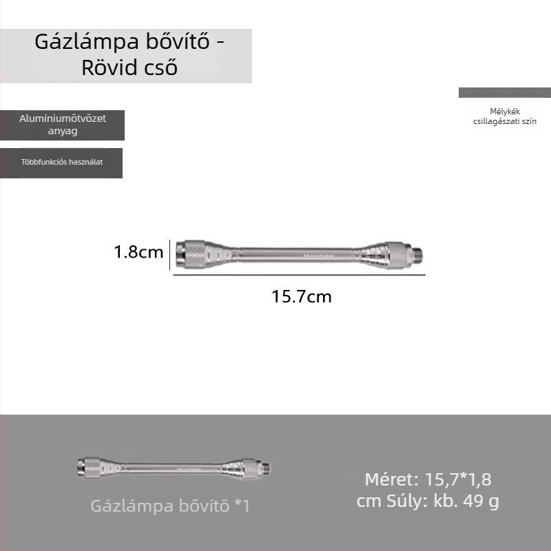 Yunzi kemping gáz gyertyás lámpa — izzólámpa, újratölthető energia, kültéri világítás
