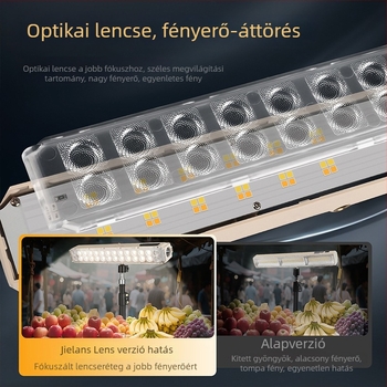 Ultra-fényes, újratölthető kempinglámpa hosszú üzemidejű, kültéri vészvilágításhoz és hangulatvilágításhoz, függő sátorlámpa