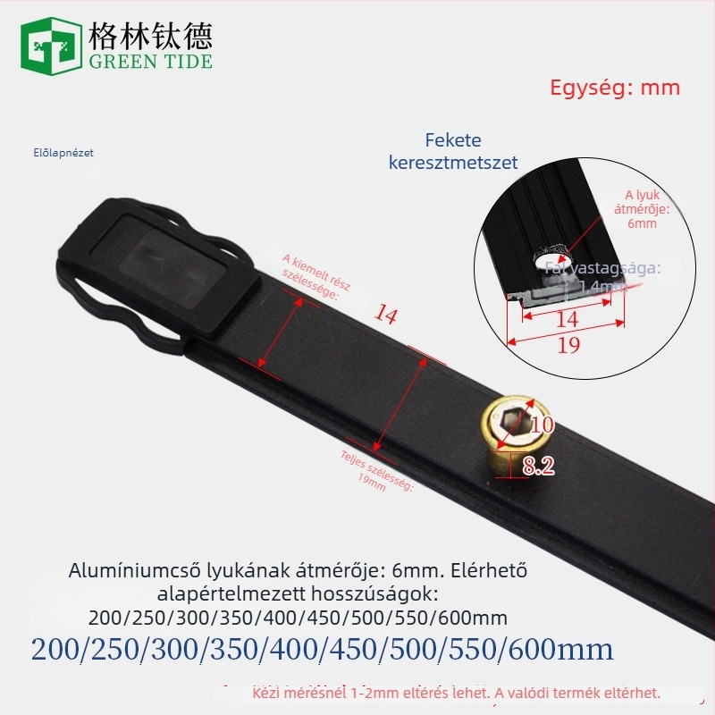 Kaszett ablak zárócsík kiegészítő – ötvözet átviteli rúd csatlakozó csúszka, anti-biztonságos, csendes működés, Modell GZ-01