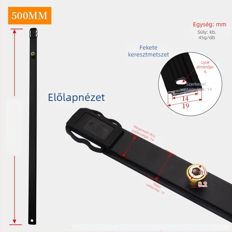 Kaszett ablak zárócsík kiegészítő – ötvözet átviteli rúd csatlakozó csúszka, anti-biztonságos, csendes működés, Modell GZ-01